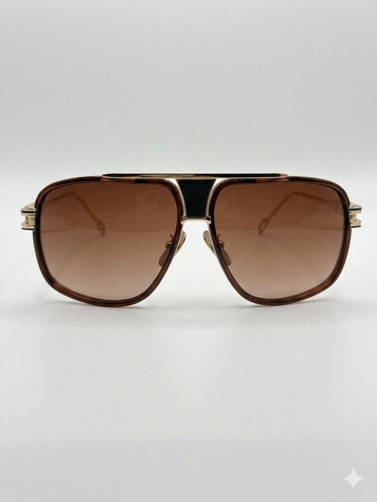 Other - Gold Frame Brown Gradient Lens Sunglasses - Men Accessories
